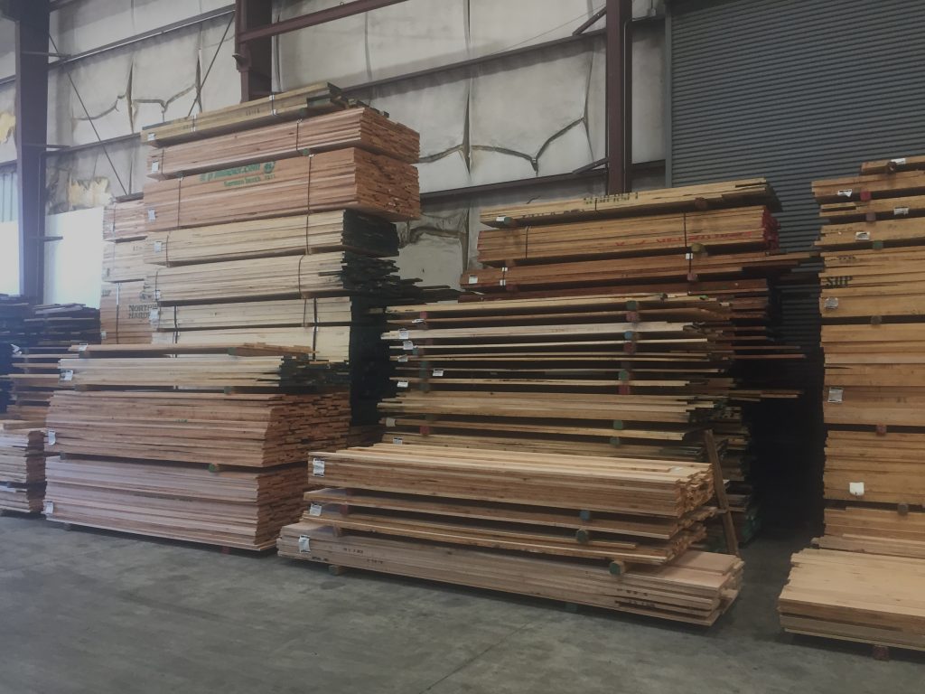 The selection of Lumber in Fresno