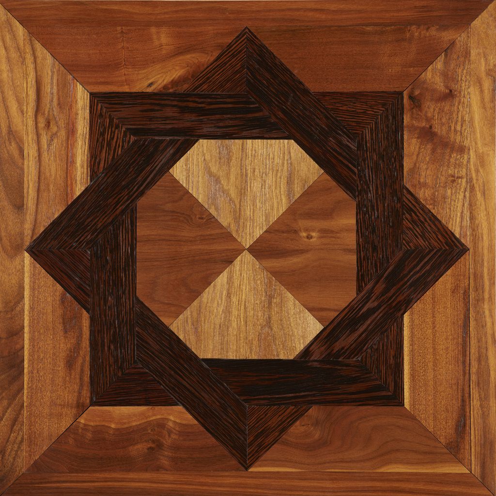 Parquet hardwood Flooring in Star Shape