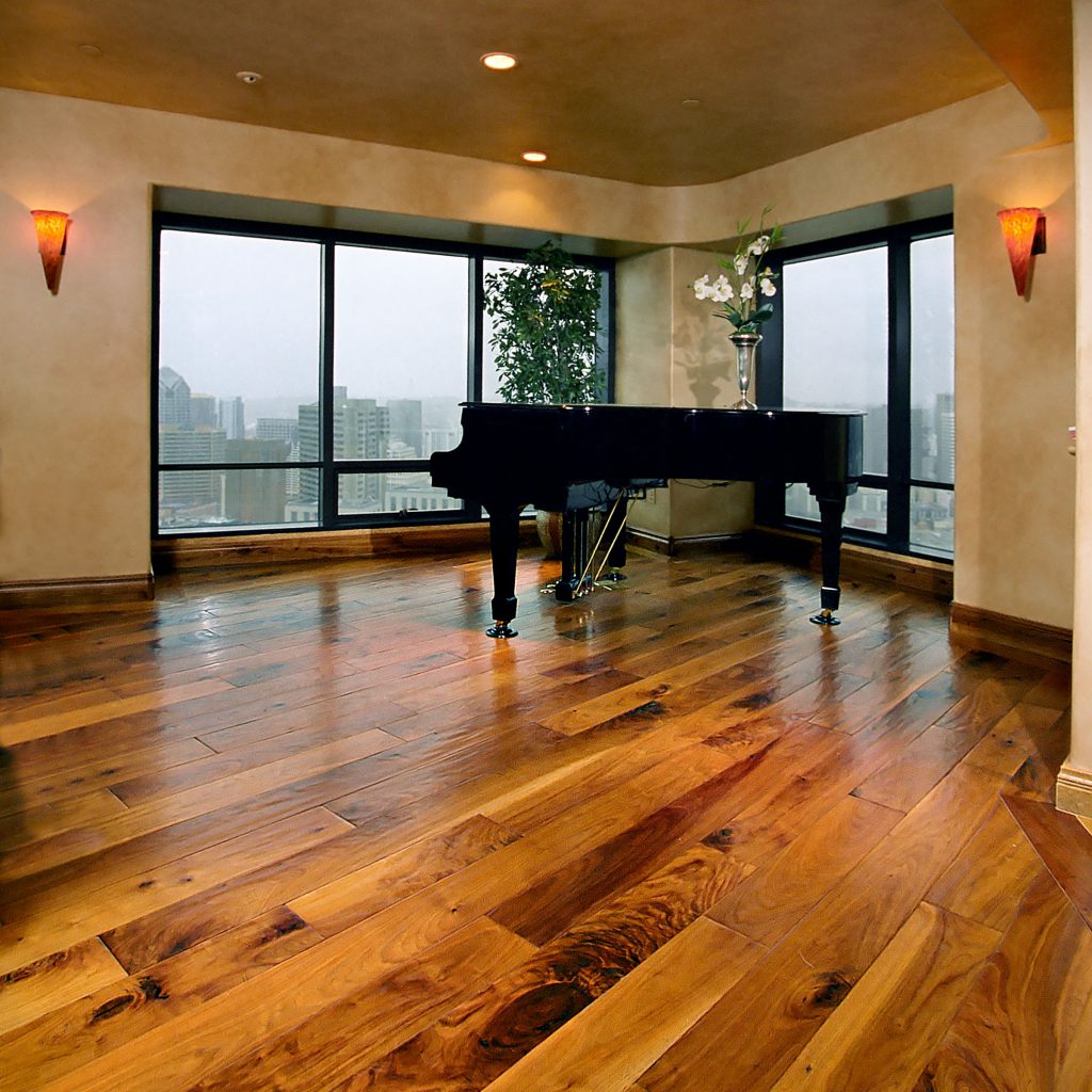 Penthouse Hardwood Flooring with Piano